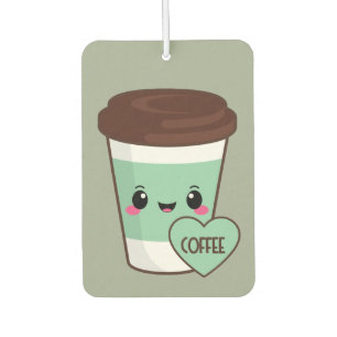 Kaffee Emoji Liebhaber Autolufterfrischer