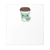 Kaffee Emoji Lover Notizblock (Vorderseite)