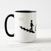 Kaffee-Energie-Batteriestand-Design Tasse (Links)