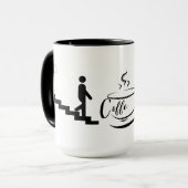 Kaffee-Energie-Batteriestand-Design Tasse (Vorderseite Links)