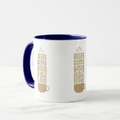 Kaffee entfacht Ideen Tasse (Vorderseite Links)