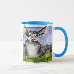 Kaffee entspannt sich mich! Lustige Cartoon-Tasse Tasse
