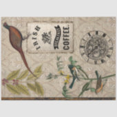 Kaffee Ephemera Bird Pheasant Masculine Decoupage Seidenpapier (Vorderseite)
