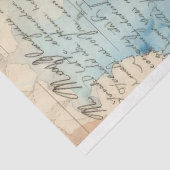 Kaffee Ephemera Wasserfarbe Collage Seidenpapier (Ausschnitt)