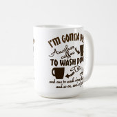 Kaffee-Ergebenheits-komische Koffein-Typografie Kaffeetasse (VorderseiteRechts)