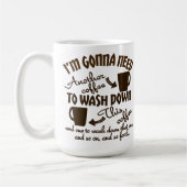 Kaffee-Ergebenheits-komische Koffein-Typografie Kaffeetasse (Links)