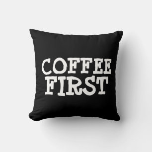 KAFFEE ERSTE lustige PILLOWS Kissen
