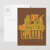KAFFEE ERSTE Postkarte (Vorne/Hinten)