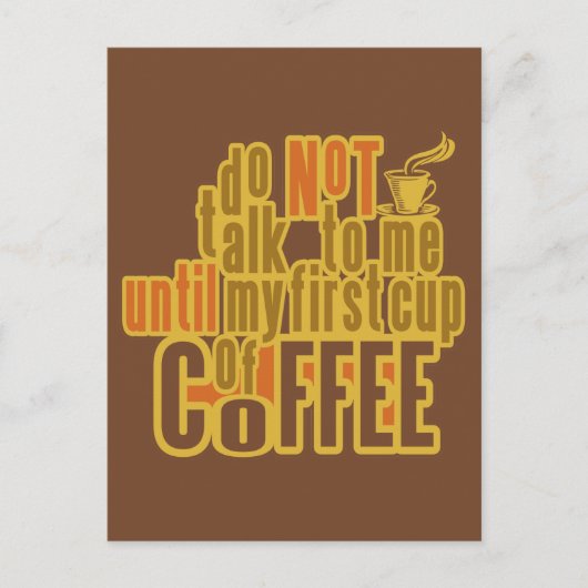 KAFFEE ERSTE Postkarte (Vorderseite)