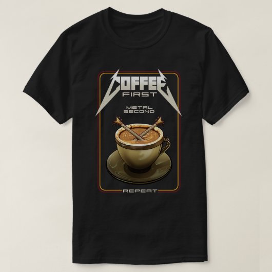 KAFFEE ERSTE T-Shirt (Design vorne)