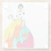 Kaffee-erster GlasUntersetzer (Rückseite)