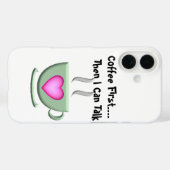 Kaffee Erster iPhone-Gehäuse Case-Mate iPhone Hülle (Rückseite (Horizontal))