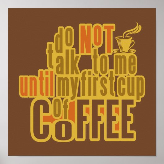 KAFFEE - Erstes Plakat (Vorne)