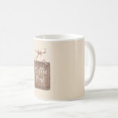 Kaffee Erstes Zeichen Bogen Kaffeetasse (VorderseiteRechts)