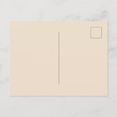 Kaffee Erstes Zeichen Bogen Postkarte (Rückseite)