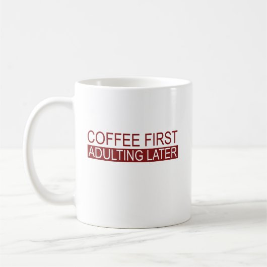 Kaffee Erwachsener später sonnig Kaffeetasse (Links)