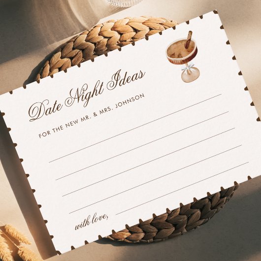 Kaffee Espresso Date Night Ideas Brautparty Begleitkarte