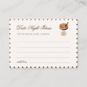 Kaffee Espresso Date Night Ideas Brautparty Begleitkarte (Vorderseite)