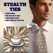 Kaffee Espresso Lover's Stealth Neck Tie Krawatte