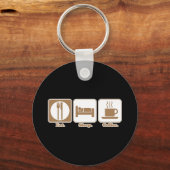 Kaffee essen schlüsselanhänger (Vorderseite)