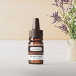 Kaffee Essenzielle Öle Duftflasche Etikett