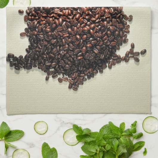 Kaffee-Eule Handtuch (Gefaltet)