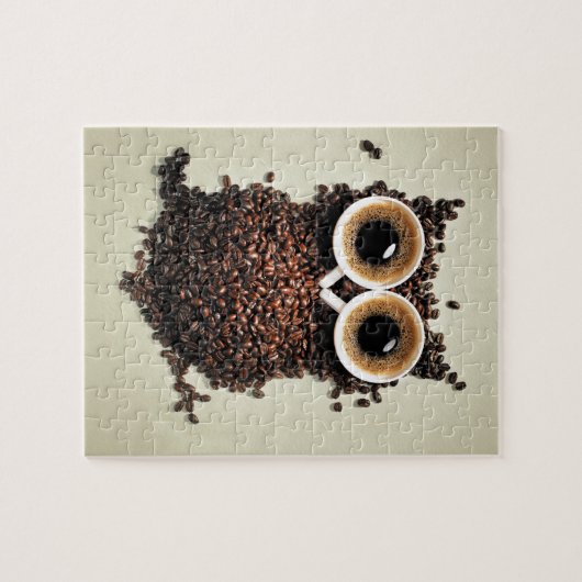 Kaffee-Eule Puzzle (Horizontal)