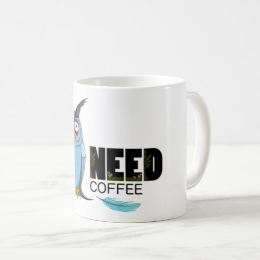 Kaffee, Eule-Tasse Kaffeetasse (VorderseiteRechts)