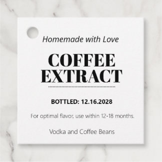Kaffee-Extrakt Modern Label Aufkleber ZEX_001f