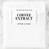 Kaffee-Extrakt Modern Label Aufkleber ZEX_001f (Tasche)