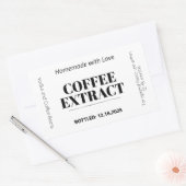 Kaffee-Extrakt Modern Label Aufkleber ZEX_001f (Umschlag)