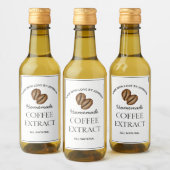 Kaffee-Extraktionssiegel Weinetikett (Flaschen)