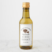 Kaffee-Extraktionssiegel Weinetikett (Vorderseite)