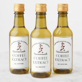 Kaffee-Extraktionssiegel Weinetikett (Flaschen)
