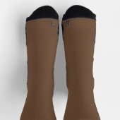 Kaffee-farbene Socken (Oben)