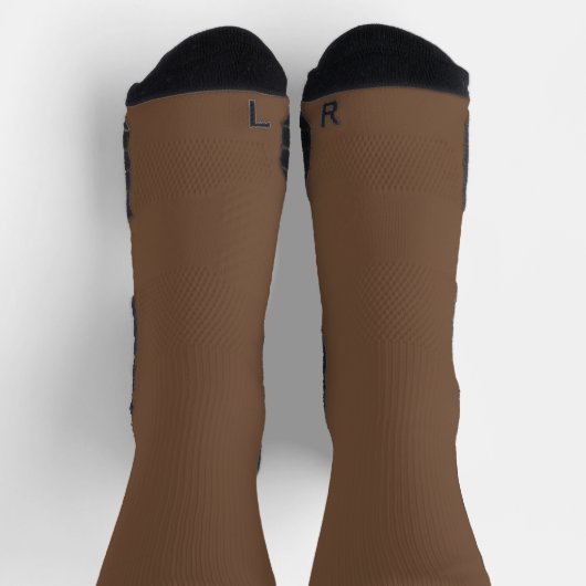 Kaffee-farbene Socken (Oben)