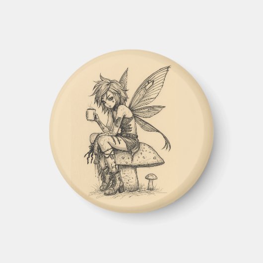 Kaffee Fee Magnet (Vorne)