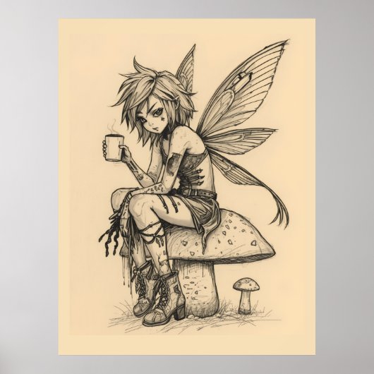 Kaffee Fee Poster (Vorne)