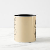 Kaffee Fee Zweifarbige Tasse (Mittel)