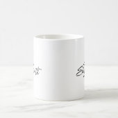 Kaffee-Fehler Elegante Vorlage für Ihren Skriptnam Kaffeetasse (Mittel)