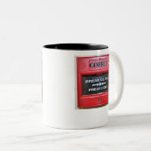 KAFFEE-FEUERSIGNAL ZWEIFARBIGE TASSE (VorderseiteRechts)
