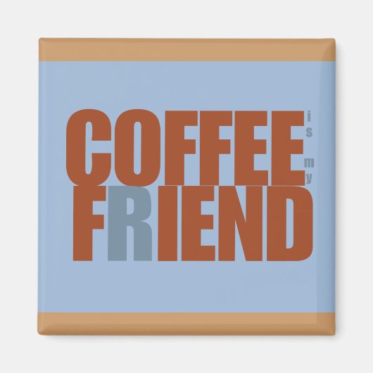Kaffee-Fiat-Rectangle-Magnet Magnet (Vorne)