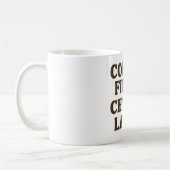 Kaffee First Chaos Spater Funny Quote Tasse (Links)