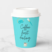 Kaffee First Darling Pappbecher (Vorderseite)