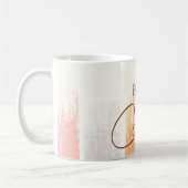 Kaffee First Fun Boho Wasserfarbe Kaffeetasse (Links)