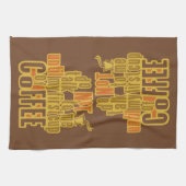 KAFFEE FIRST Küchenhandtuch Handtuch (Horizontal)