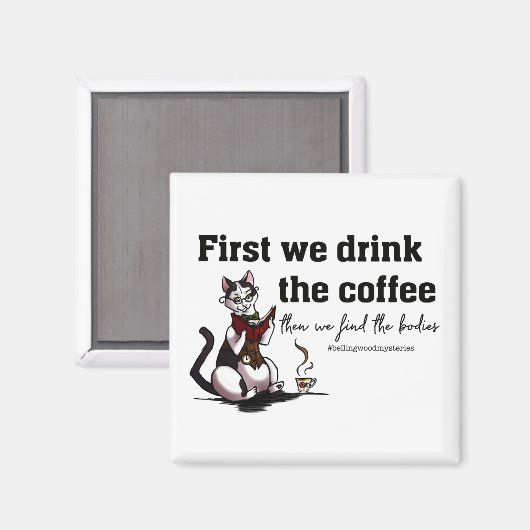 Kaffee First Magnet (Vorderseite/Rückseite)