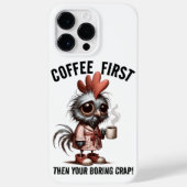 Kaffee First Meme Case-Mate iPhone Hülle (Rückseite)