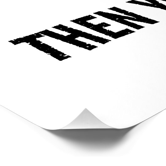 Kaffee First Meme Poster (Ecke)