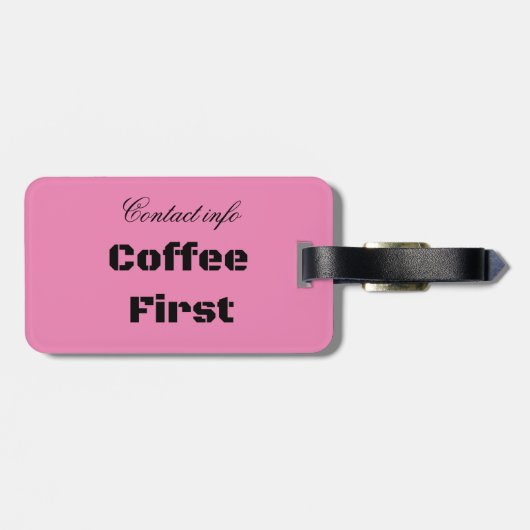 Kaffee First Thunder_Cove Gepäckanhänger (Rückseite horizontal)